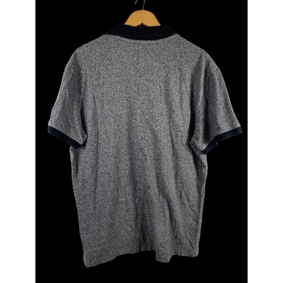 Express Shirt Size XL Mens Polo Heathered Gray Knit Black Golf - Picture 3 of 5
